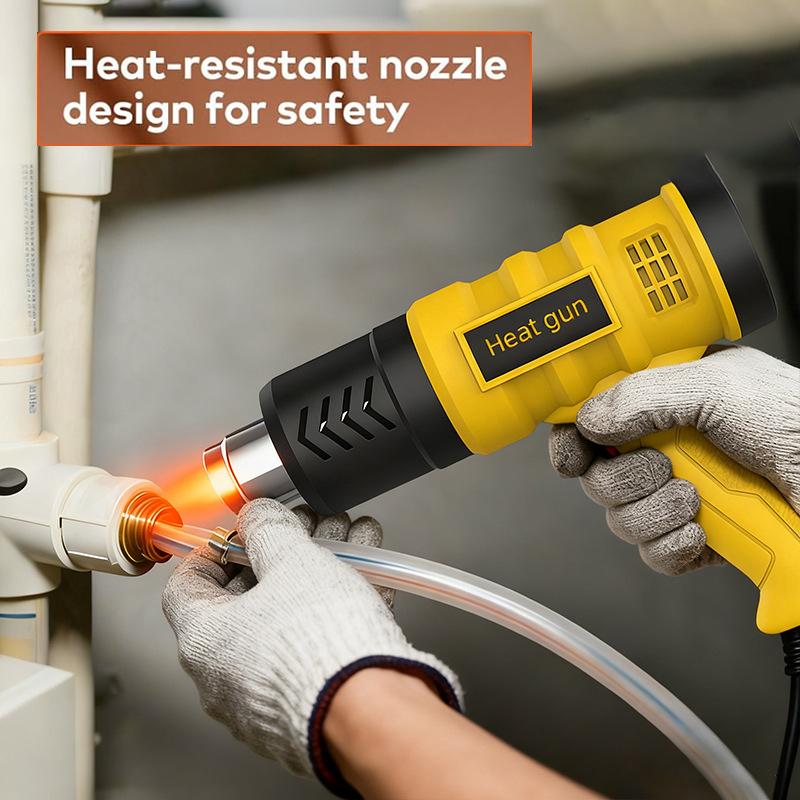 2000W Heat Gun for Vinyl Wrap, Car Wrapping Kit Include Heat Gun, Squeegees, Vinyl Cutter for Resin, Shrink PVC Tubing/Wrapping/Crafts and Vinyl Wrap -Car Accessories Set