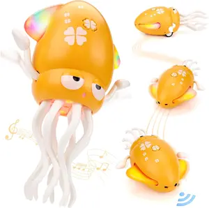 Crawling With Light And Music Toys Gifts, Crazy 8-Leg Action Octopus with Smart Obstacle Avoidance, Fun Gifts Sensory, Children's Day Gifts