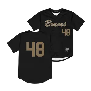 UNC Pembroke Baseball Black Jersey   - Parker Gay