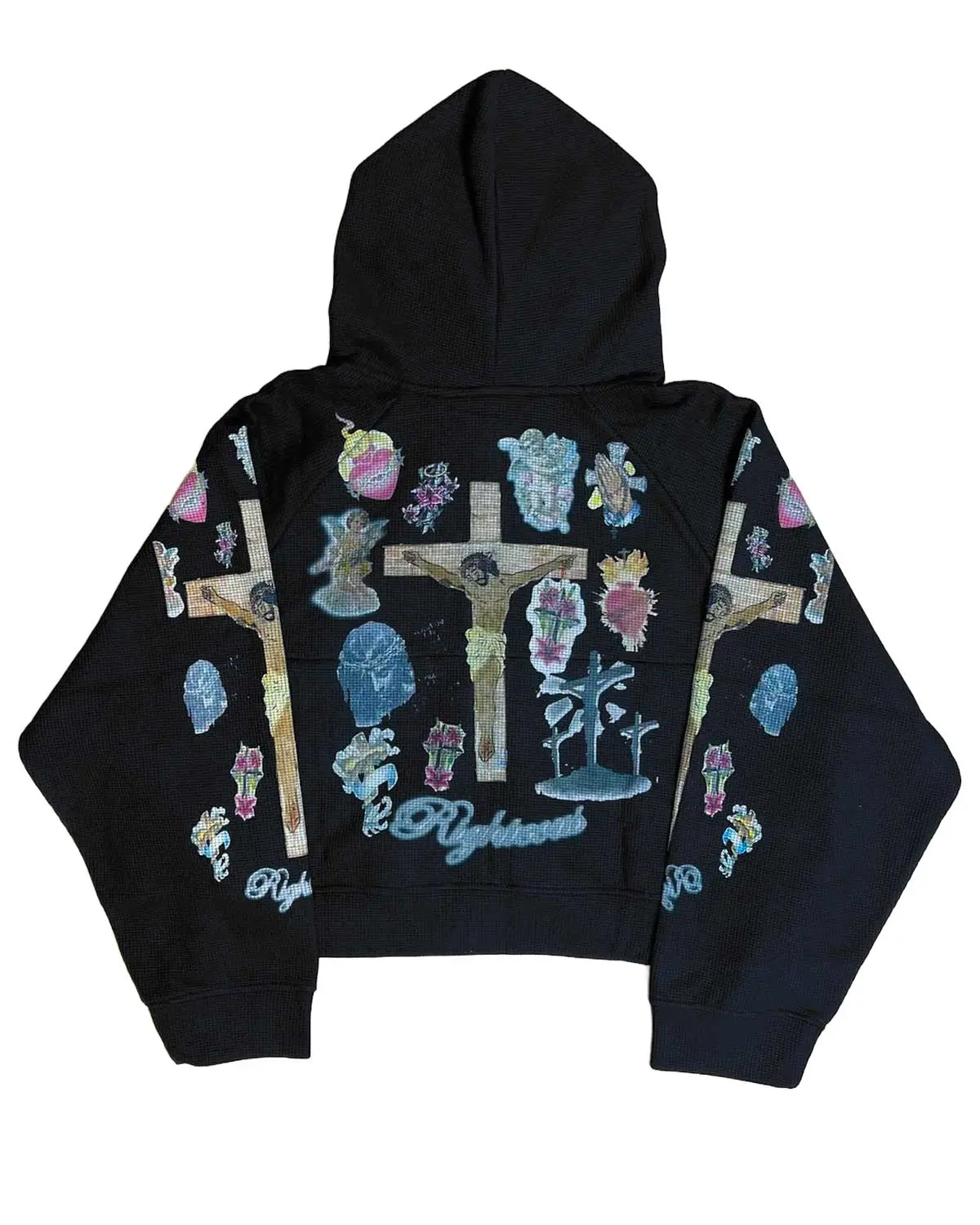 Righteous Ultimate Sacrifice Thermal Zip Up Hoodie Black - TikTok Shop