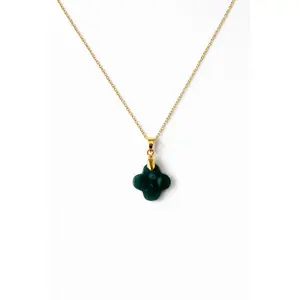 Clover Jade Pendant