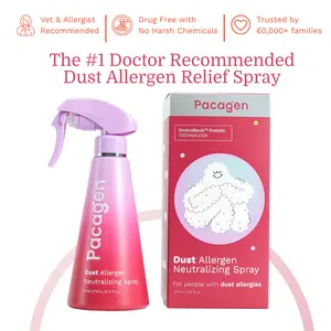 PACAGEN Dust Allergen Neutralizing Spray for Home Use - Neutralizes Dust Allergens on Contact - Allergist Recommended