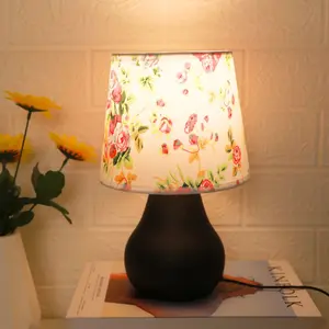 Nordic Classic LED Table Lamp, USB Powered Warm Light Nightlight, Adjustable Brightness, Ideal for Bedroom & Living Room Reading, Flower Design Lamp