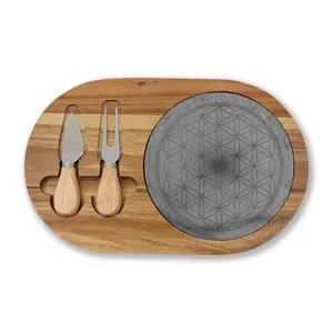Flower of Life Engraved Charcuterie Board