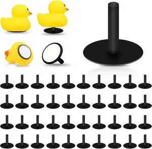 40 count Duck Plugs Mount With Double Sided Stickers - Holder for  Dash Fixed Display -  for  Lover for Various Rubber Ducks (Excluding Rubber Duck)