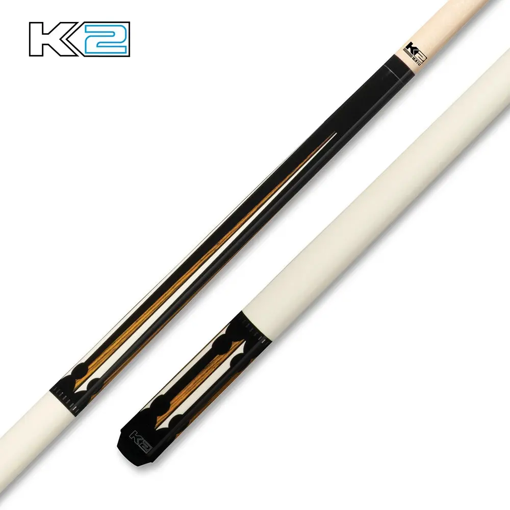 Koda KL130 Gloss Finish Wrapless Billiards Cue - 18-21oz Multi-Size, Quick Release, Low Deflection Maple Shaft, Gloss Split Floating Bocote, Ivory Point Design, Superior Control, True Path Accuracy, Cues