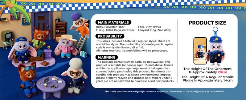 Disney Zootopia 2 Plush Blind Box,Keychain,Surprise Collectible Vinyl Plush Toys,Cute Collectible Stuffed Animals for Women | Adorable Surprise Gift, Office Decor & Unboxing Fun,Nick, Judy,Christmas Gifts New Year Gift