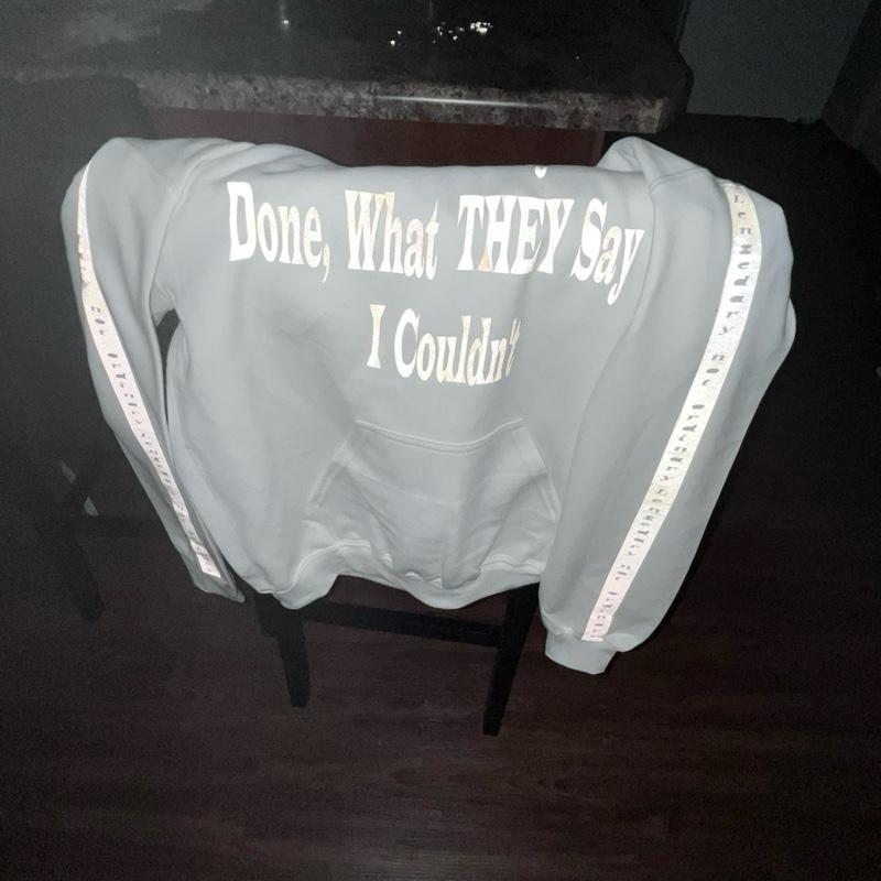 LNO HOODIES Legendary Not Ordinary White Hoodie with Front & Back Design Original Colors Authentic Style