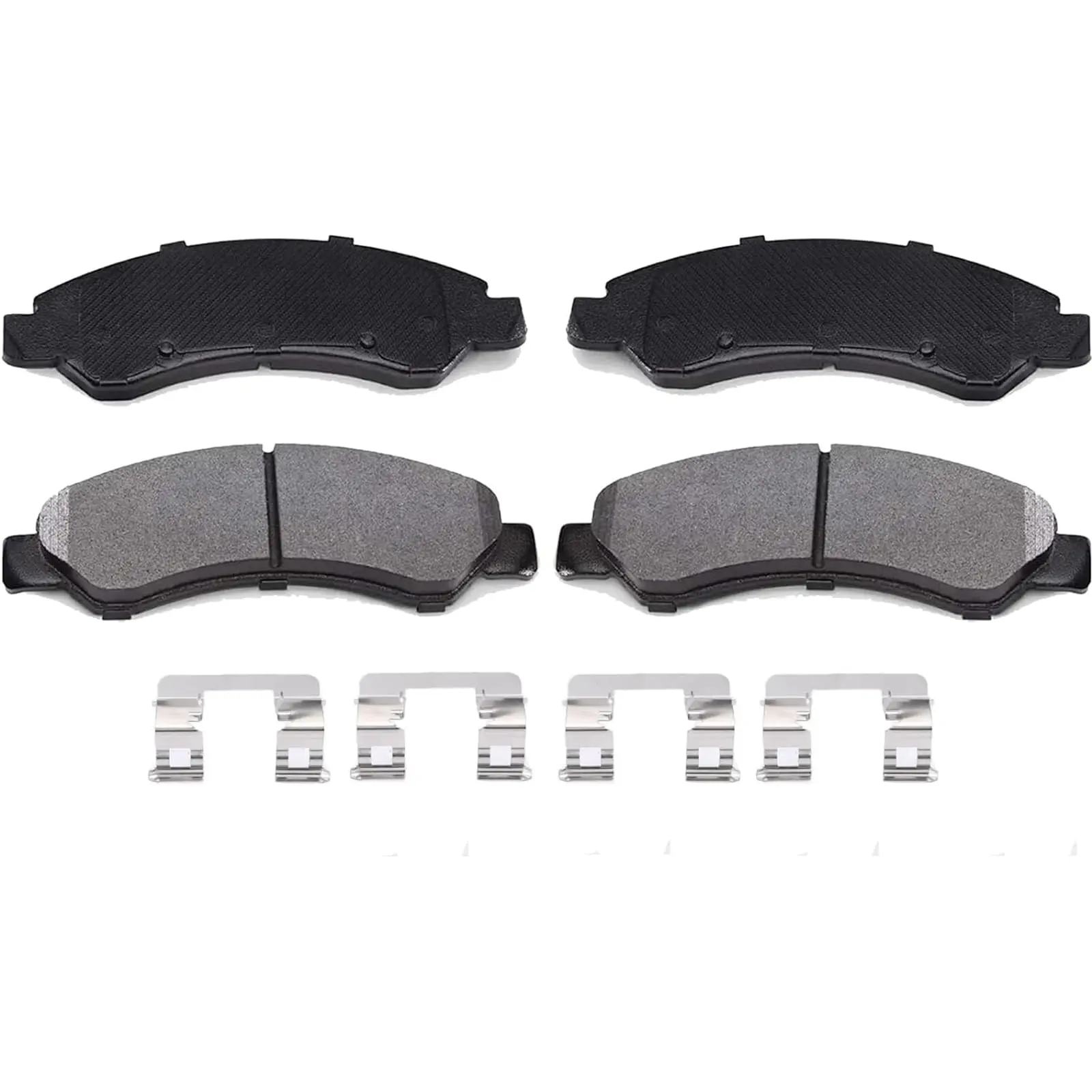 Garvee Premium Ceramic Disc Brake Pad Sets for Front and Rear, Compatible with ES 350, Avalon, Camry, Town & Country, Grand Caravan, Jeep Wrangler, Chrysler 300, Durango, Grand Cherokee, F-150, and More (1993-2023)