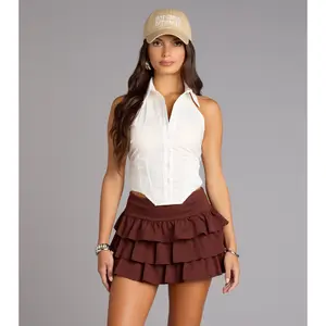 Sweet Layers Ponte Ruffle Skort