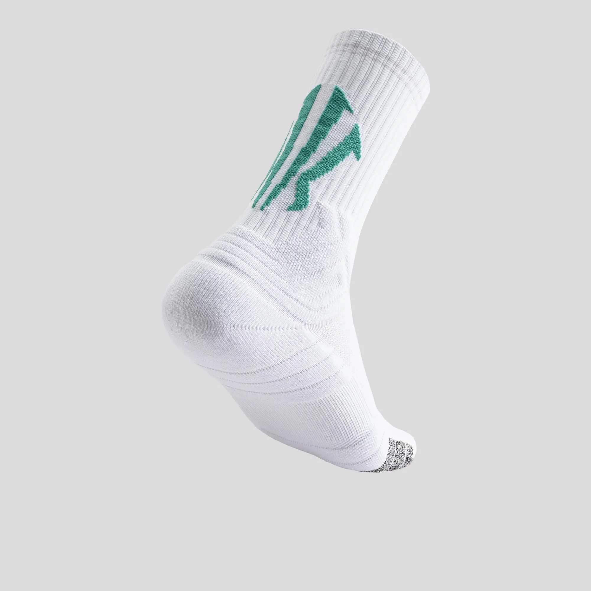 ANTA UNISEX KAI Crew Socks Polyester Cotton Menswear Black Khaki Green Gray White Ivory Basketball Running Gym Training Athletic Socks Everyday Wear Kyrie Irving