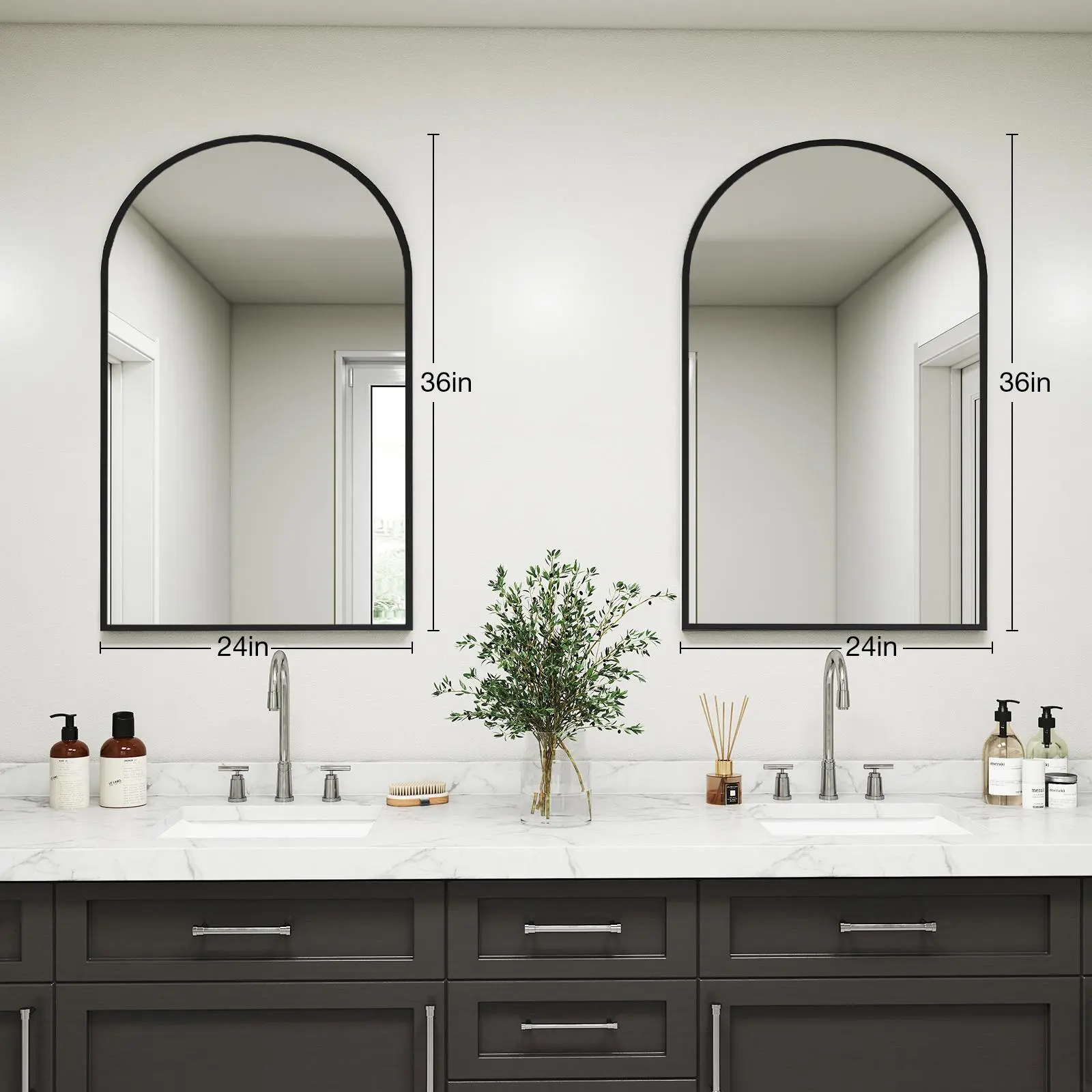 Black - 24" x 36"- Arch