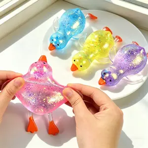 Cute Duck Stress Ball TPR Squishy Fidget Toy Soft Slow Rise Anxiety Relief Sensory Toy Easter Basket Stuffer Desk Decor Kawaii Gift Kids Adults Trending 2026