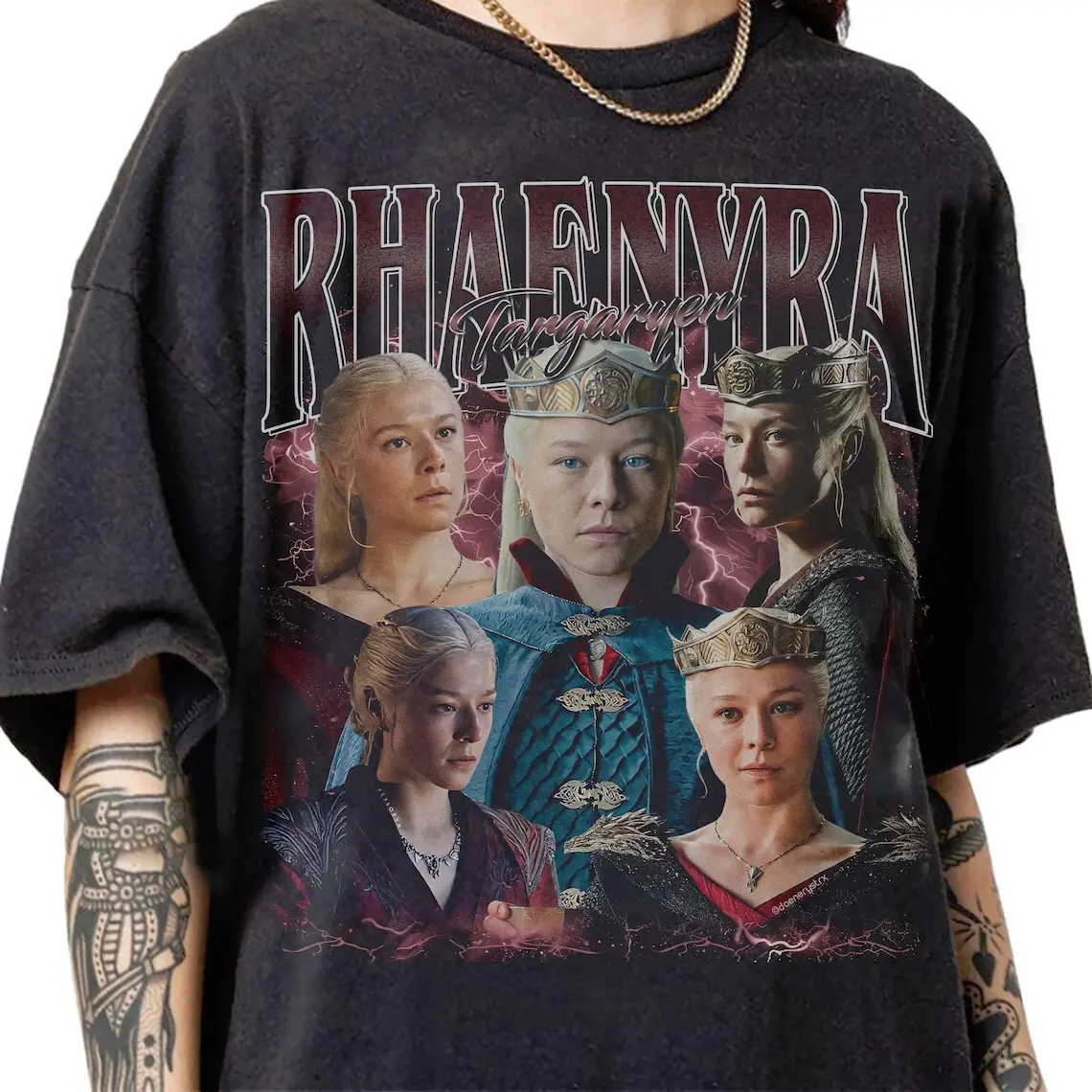 Retro 90s Rhaenyra Targaryen T-Shirt, Rhaenyra Targaryen Vintage T-shirt