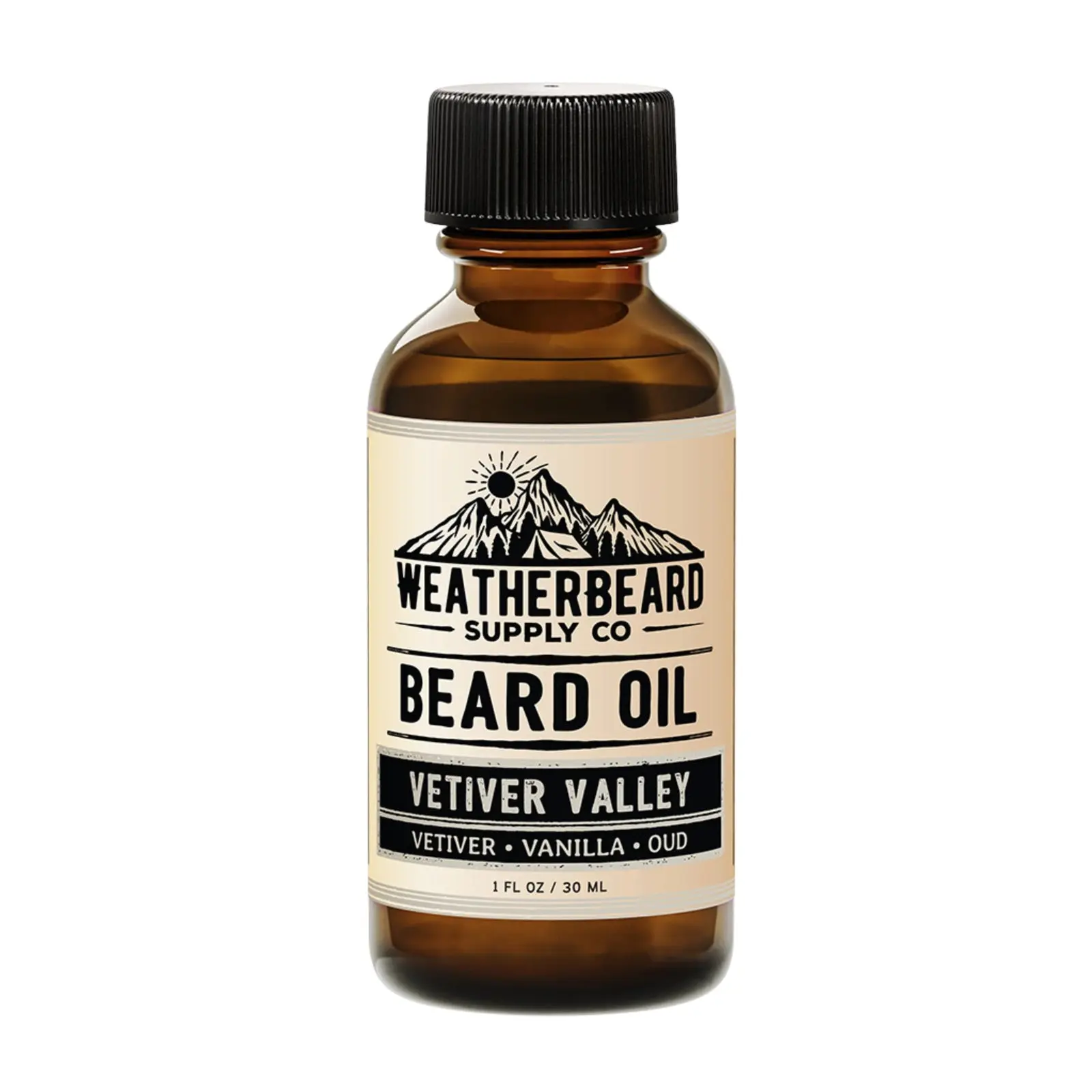Vetiver Valley Beard Oil - Vetiver, Vanilla & Oud - Softens & Hydrates