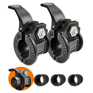 Barbell Clips 1 Inch Quick Release Weight Clamps 0.9-1.18inch Multi-size Adjustable Olympic For Bars