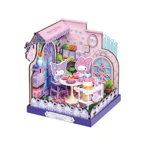 My Melody & Kuromi Tea Party DIY Miniature House Kit My Melody & Kuromi Tea Party DIY Miniature House Kit