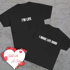 Funny Adult Humor Matching T-Shirt For Couples Cheeky Valentine Gift
