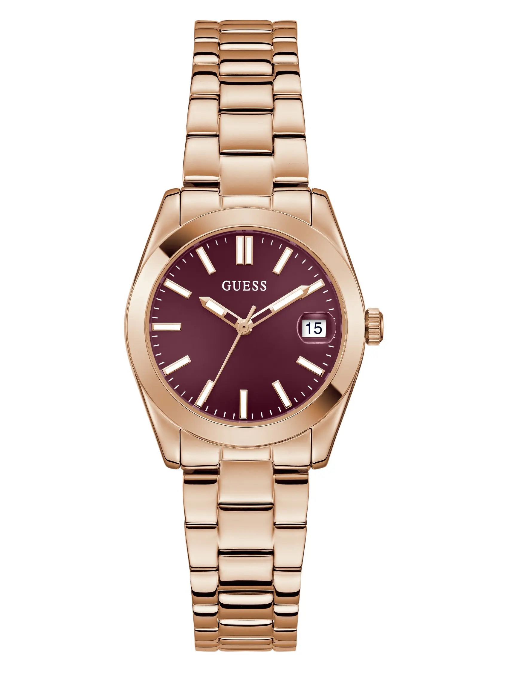 GUESS Female Rose Gold-Tone Analog Watch
