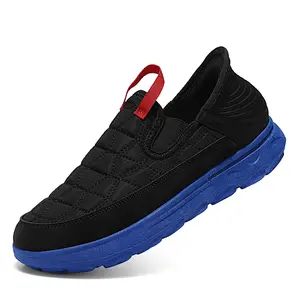 AOPLUS Unisex Quilted Slip On Shoes Women Men, Comfortable Puffer Camp Moccasins. Indoor Outdoor Walking Sneakers with Thick Cushion Sole. Easy Wear Casual Loafers for Everyday Errands, Standing All Day Foot Pain Relief.