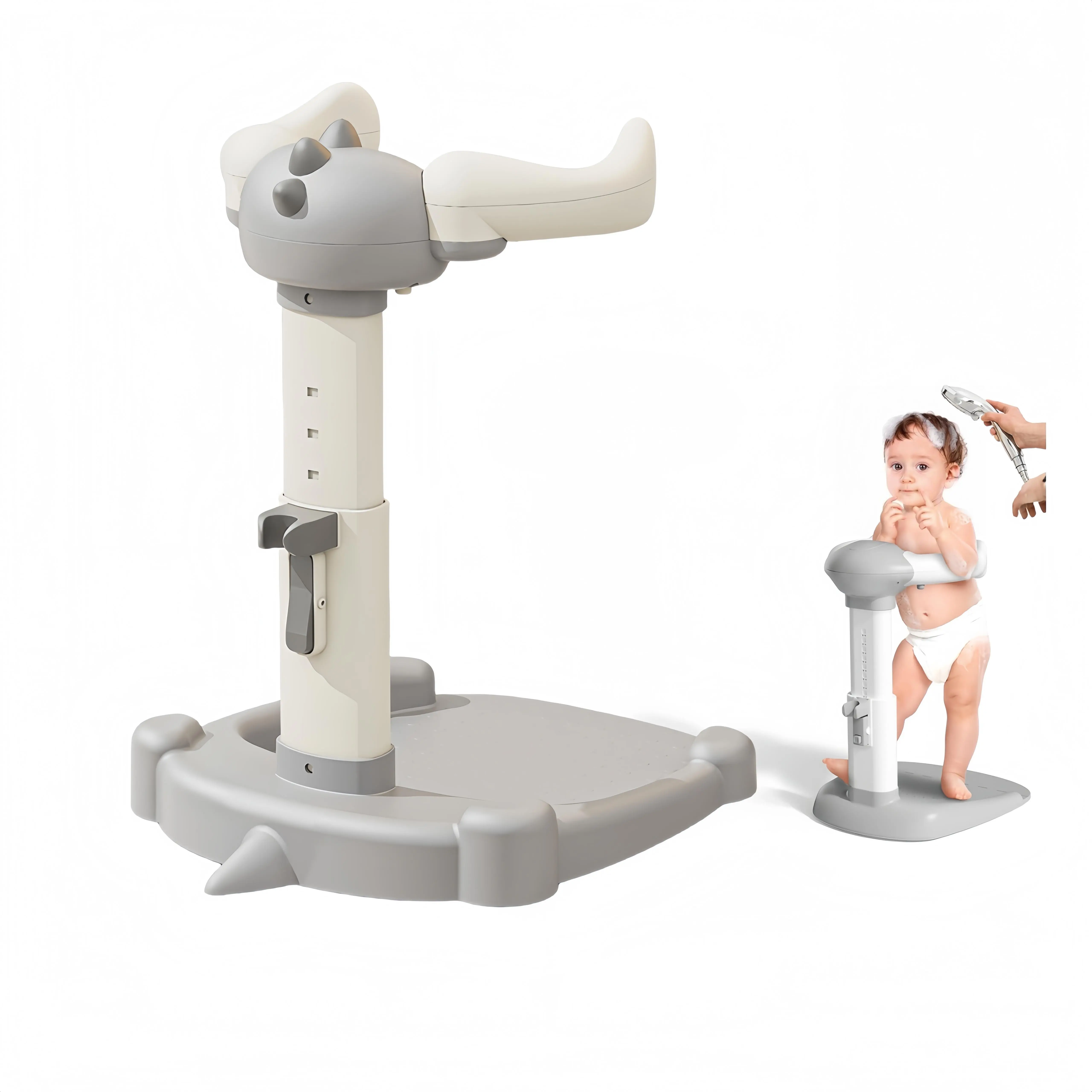 Baby Bathtub with Shower Stand Support | Anti-Pinch Soporte para Bañera de Bebé, Adjustable Shower Tower & Anti-Slip for Toddler Standing Up Themselves,Ideal Gift for Infants 8-36 Months, Find Your Jun #dealsforyoudays