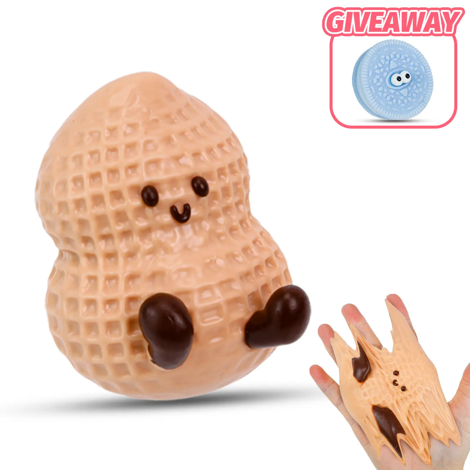 Angerbaby Mochi Squishy Stressball - Cute Squishies, Decompression Squeeze, Sensory Squeeze, Casual Stress Relief Toys, Fidget Tool, Kids' Play Item, TikTok Hot Sale Pick, Mother's Day Gift-T4