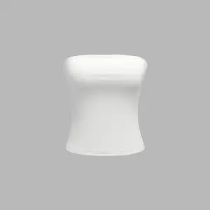 Cider Women's Contour Double-Layered Strapless Solid Tube Top, 12 Colors, Size Range 0-26