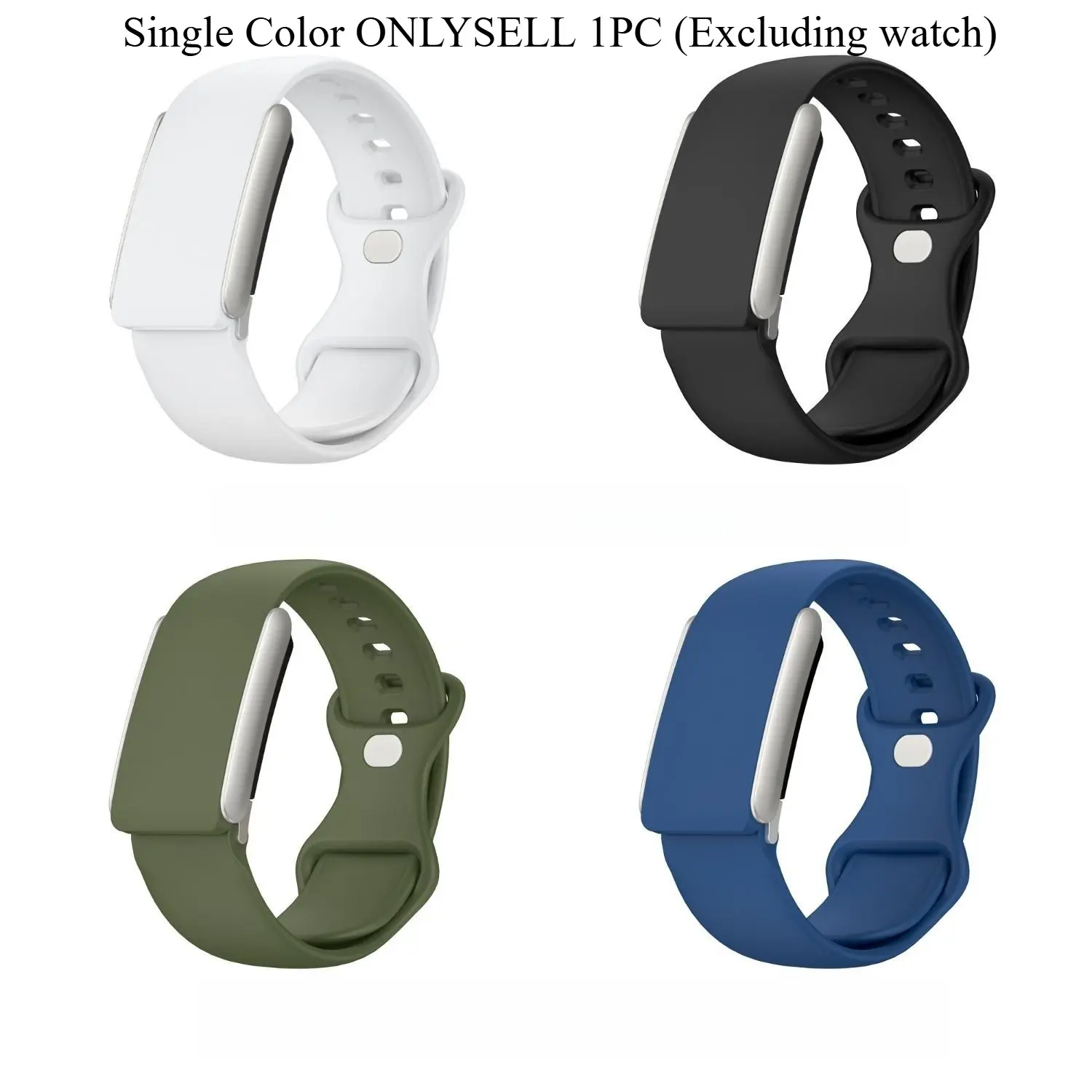 Unisex Solid Color Silicone Sports and Casual Strap, Compatible with Version 5.0 Standard / ECG Model, Suitable for Whoop 5.0 Smart Bracelet, Watch Accessories, Wearable Bracelet, Watch Straps, Smartwatch Accessories