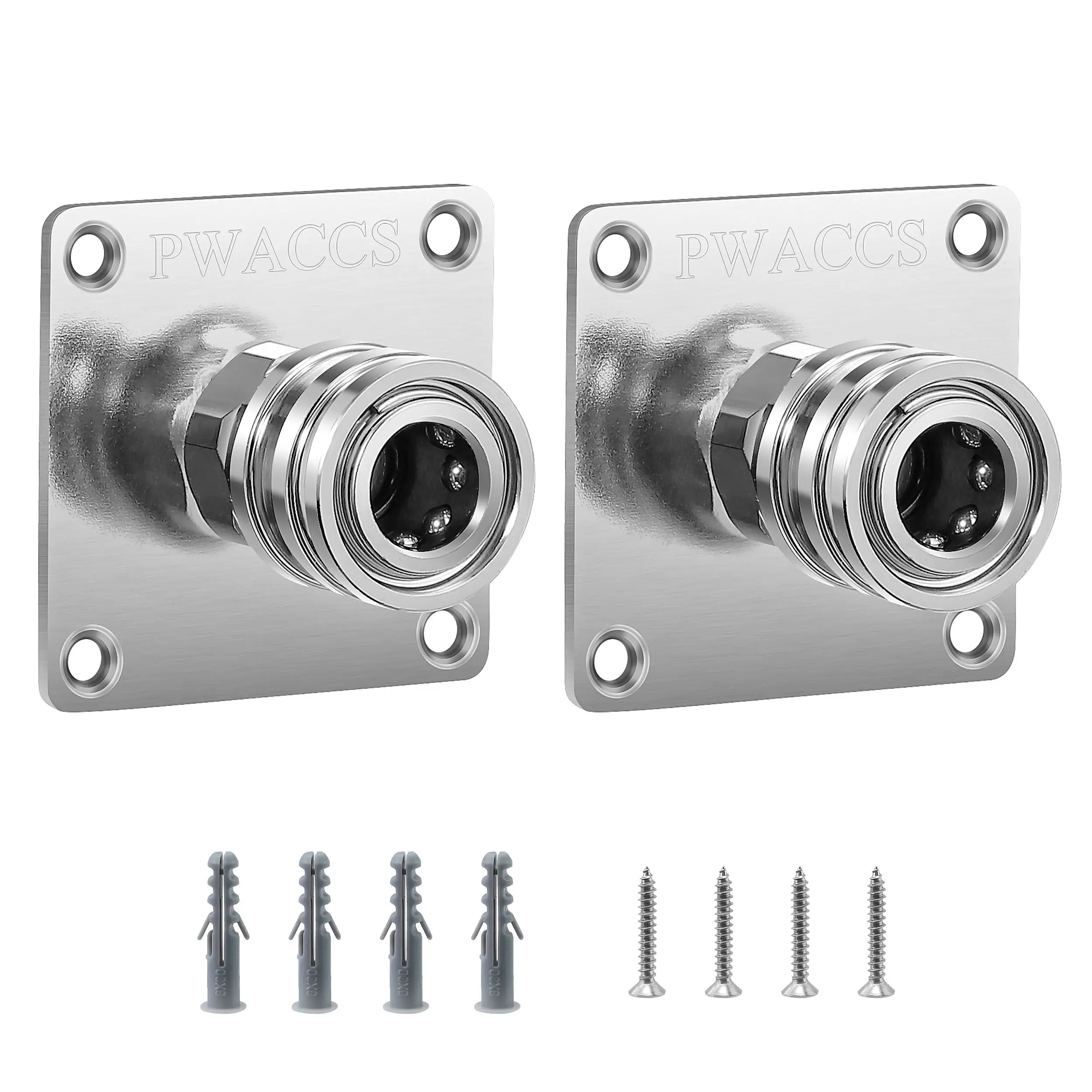 PWACCS Pressure Washer Foam Cannon Holder, 1/4" Quick Connect Automatic Foam Cannon Mount, Stainless Steel Pressure Washer Nozzle Tip Holder, Pressure