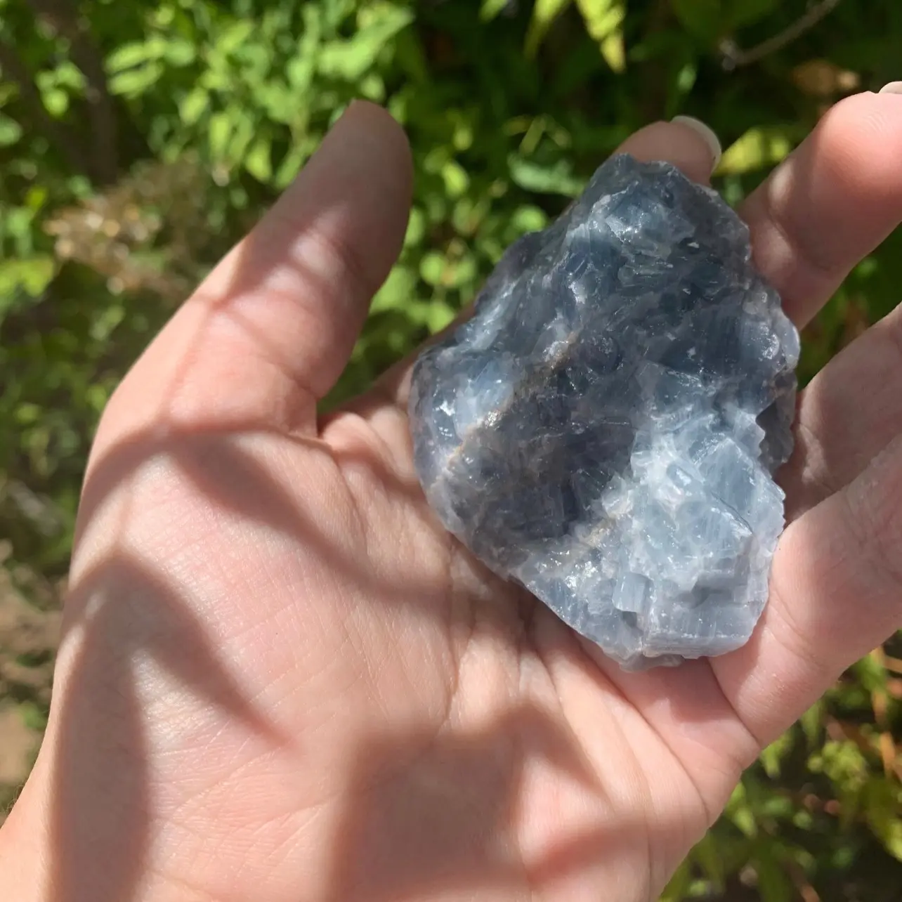 Blue raw calcite Blue raw calcite