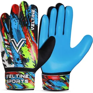 AGS Soccer Goalie Gloves for Kids Boys Children,Youth & Adult Football Goalkeeper Gloves with Double Wrist Protection and 4mm Latex Anti-Slip Strong Grips Palm