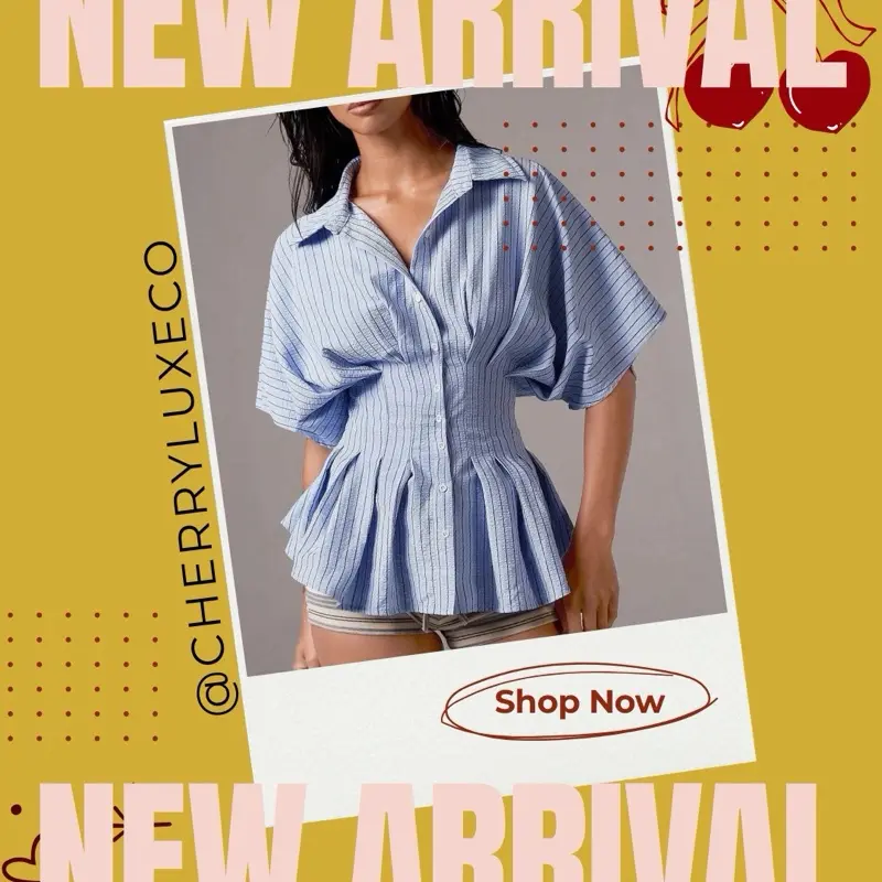 Corset poplin blouse