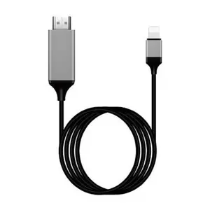 Lighting to HDMI Cable for iPhone to TV, iPhone to hdmi Adapter Compatible with iPhone/iPad, 1080P Digital AV Sync Screen Connector on HDTV/Monitor/Projector ultra high speed hdmi Portable Button