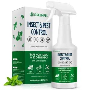 Natural Insect and Pest Repellent Spray 16 OZ * 1, Peppermint Oil Spray for Ants, Spiders, Roaches, Pets Safe Use for Indoor, Outdoor, Home Garage Patio Attic