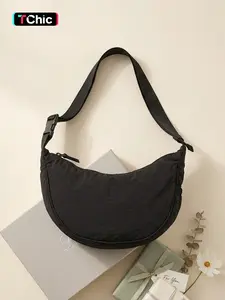 Women's Crescent Moon Bag 2026 New Waterproof Nylon Crossbody Shoulder Bag, Large Capacity Lightweight Casual Commute Bag
