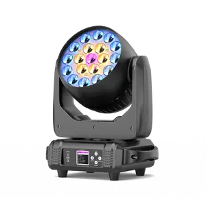 UKING Stage Par LED Light with 19x15W RGBW full color LEDs delivering bright focused beams and smooth rotation perfect for weddings bars KTV dance parties and birthday celebrations