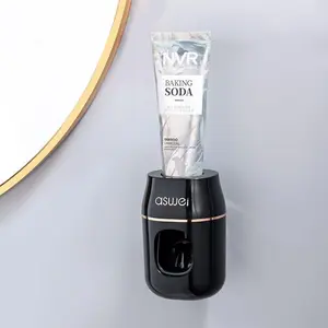 Automatic Toothpaste Dispenser and Tube Squeezer Set, Wall Mounted Lightweight Design, Easy to Use Bathroom Accessory, 1 Piece, Toothpaste Holder