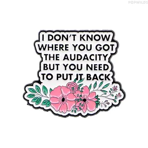 Unisex Personalized Zinc Alloy Daisy Bouquet Brooch Pin with Unique "I Don't Know" Detail, Durable Metal Fashion Accessory for Clothing, Backpacks, Daily Matching