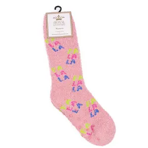 SALE-Women's FaLaLa Snuggle Socks-Light Pink/Multi