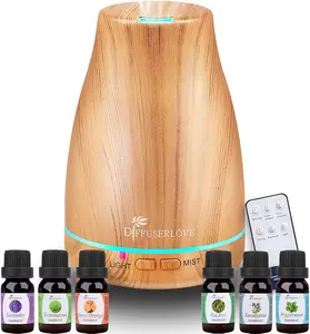 Cold Mist Essential Oil Diffuser, 200ml Essential Oil Diffuser with Adjustable Mist Patterns, No Water Auto Shut-Off Function and 7-Color LED Lights for Bedroom, Yoga and SPA Aroma Scented Perfume Fragrance