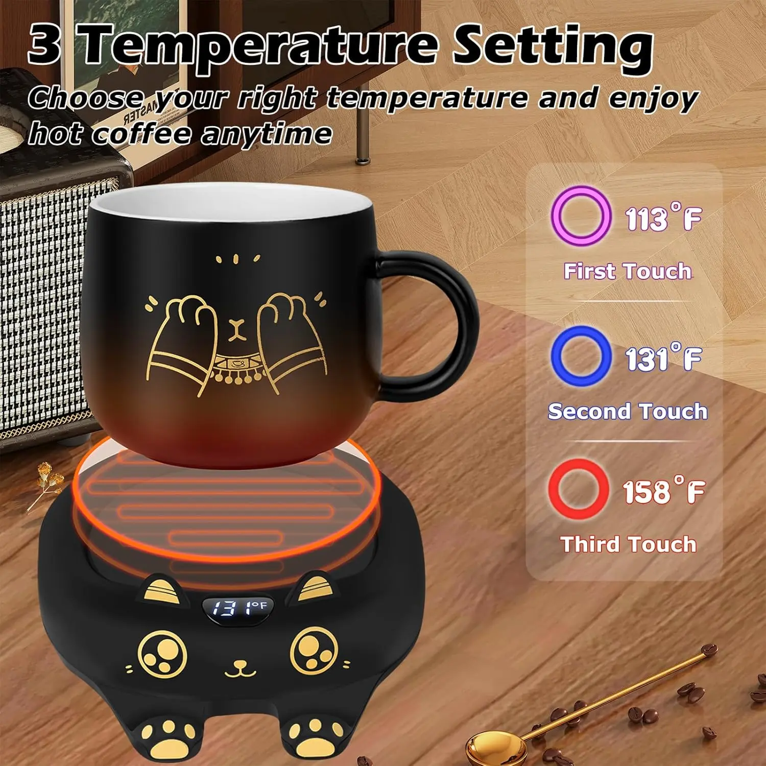 1000 coffee mug Steel Mill & Co Mushroom Measuring Cup for Liquid, Glass Beaker, Cottagecore/Hippie/Fairycore Kitchen Accessories, Mushroom (1000mL) main image 0