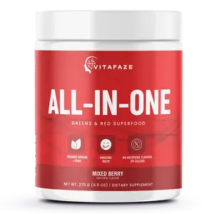 All - In/One Greens & Red SuperFood + Immune 270g Mixed Berry w/Natural Flavo