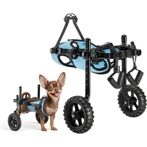 VEVOR Dog Wheelchair for Back Legs, Lightweight 2 Wheels Pet Wheelchair, Height, Width Length Adjustable, Dog Cart with Shock - Absorbing Wheels, for Injured, Disabled DogsVEVOR Super Brand Day
