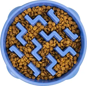 Interactive Dog Puzzle Feeder Toy, Big Size 4-Cup Healthy Slow Feeder Bowl, Anniversary Special Deal for Heavy Feeders