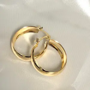 18k Gold Plated Hoop Earrings