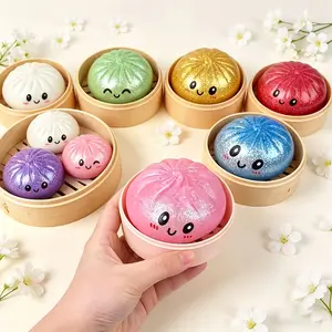 2026 New Deformable Bread Squishy Squeeze Ball, Soft Squeezable Stress Relief Toy, Ideal for Halloween and Christmas Gifts or Freebies