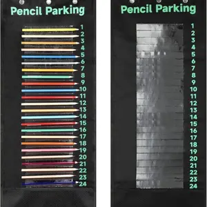Pencil Parking Pocket Chart For Classroom With 24 Slots