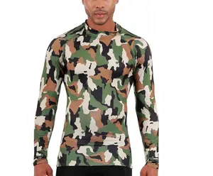 Insta Slim Camo Activewear Long Sleeve Crewneck 3MAT010