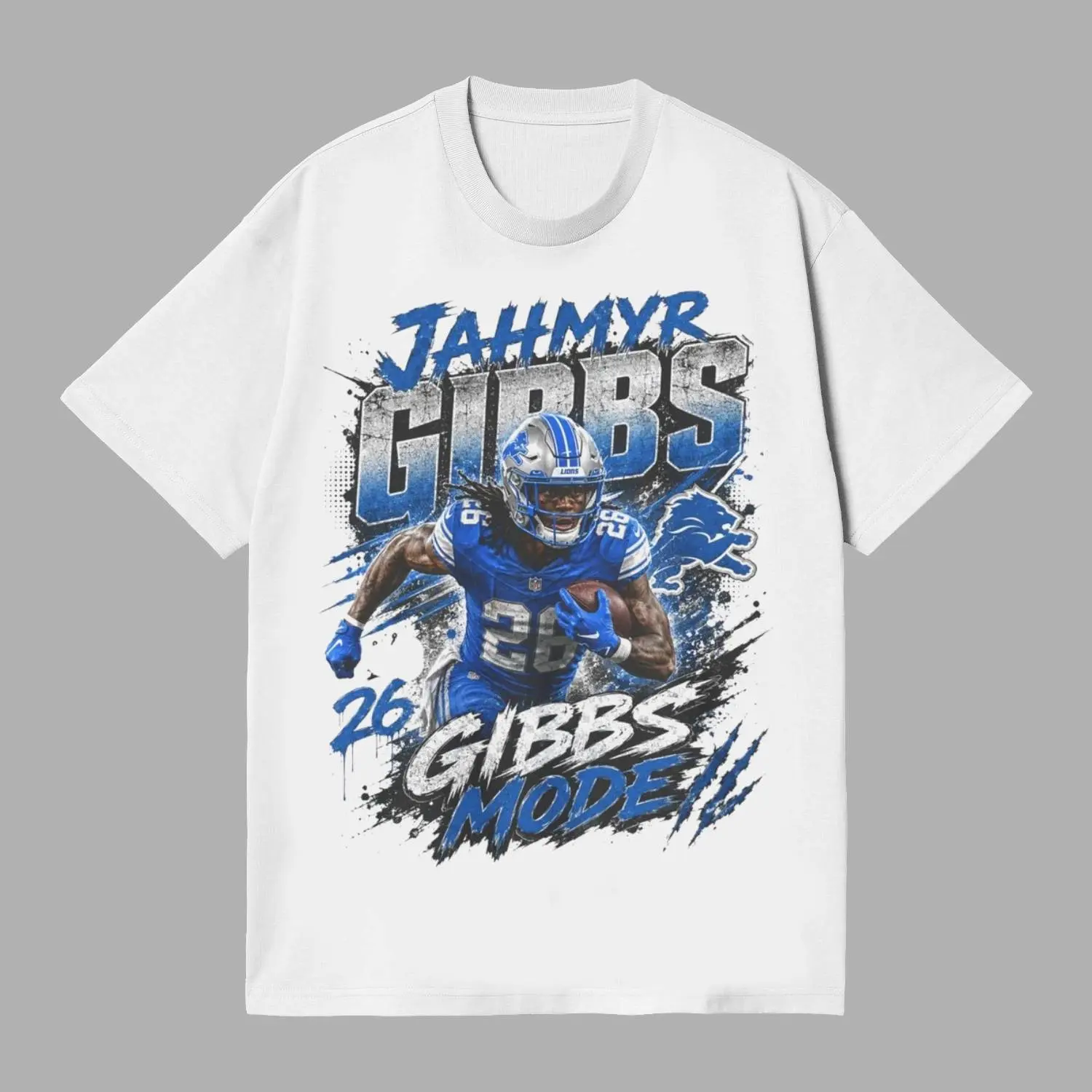 Jahmyr Gibbs Football Player Tee Gibbs Mode 26 Jersey Design HGP12802