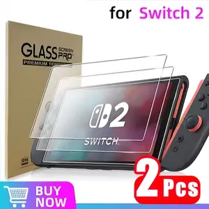 2pcs Tempered Glass Screen Protector for Nintendo Switch 2 | Glossy Surface